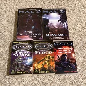Halo Paperback Books Video Game Books
